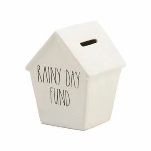 Rae Dunn RAINY DAY FUND Money Bank Birdhouse Style Design by Magenta NEW NIB - Picture 1 of 1