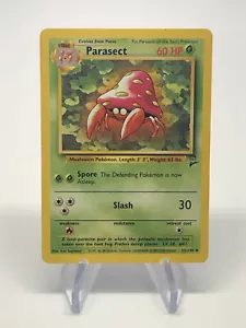 Parasect  55/130 - Uncommon - Vintage 2000 English Base Set 2 Pokemon Card - LP - Picture 1 of 2