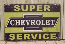 Chevrolet Service Auto Parts Tin Sign Vintage Style Man Cave Garage Chevy Car 97