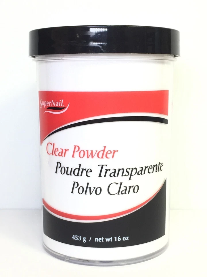 Polvo súper transparente para uñas, 16 oz Foto 1 de 1