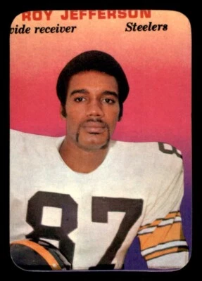 1970 Topps Super Glossy Football #17 Roy Jefferson EX/MT - Image 1 of 2