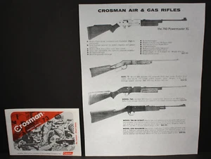 Vintage Crosman 73 Lever Action Repeater Rifle NOS Owner’s Manual & Ad Sheet - Picture 1 of 8
