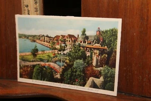 Vintage Postcard Lake Mohawk Sparta NJ Sunken Gardens - Picture 1 of 2