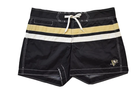 GIII By Carl Banks Womens NHL Pittsburgh Penguins Swim Trunks Board Shorts New L Cover
