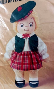 The Campbells Soup Kids Cloth GIRL Doll Making Kit Complete NOS Hat Vest Shirt - Picture 1 of 4