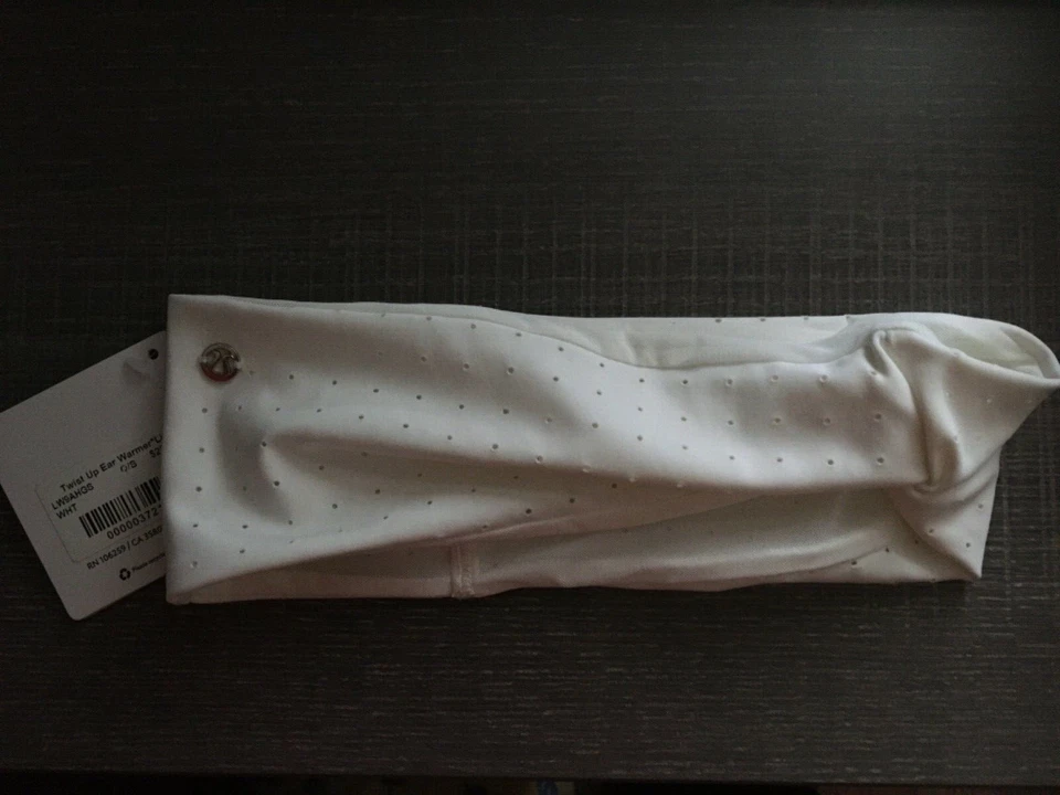  NWT Lululemon Twist Up Ear Warmer Light O/S WHITE - Image 1 of 1