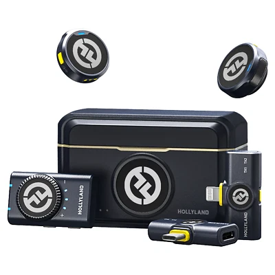 Hollyland Lark M2 Wireless Lavalier Mikrofon für Kamera, iPhone, Android, PC - Bild 1 von 4