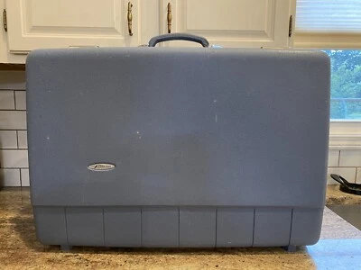 Maleta rígida vintage RARA Sears Forecast 25" azul. Genial maleta retro! Foto 1 de 4