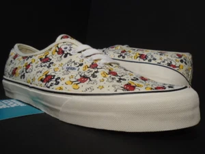 2013 VANS OG AUTHENTIC LX DISNEY MICKEY MOUSE CLASSIC WHITE RED VN-0UDD8P2 12 - Picture 1 of 10