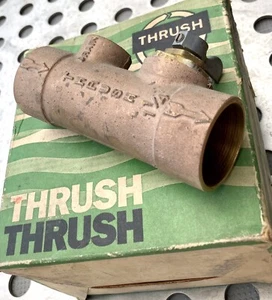 NOS THRUSH PV-3 Messing Spülventil 1 & 1/4" - Bild 1 von 6