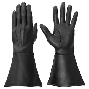 Enforcer Touch Leather Gauntlet for patrol, motorcycle riding, ultra-thin .45mm - Picture 1 of 10