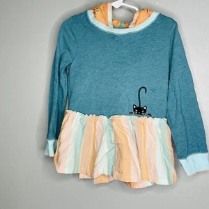 Matilda Jane Jacqueline Tern Kitty Cat Hoodie Shirt Halloween Girls Size 4 - Picture 1 of 7