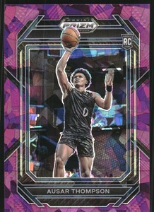 2023-24 Panini Prizm Draft Picks Prizms Purple Ice #17 Ausar Thompson /149 
