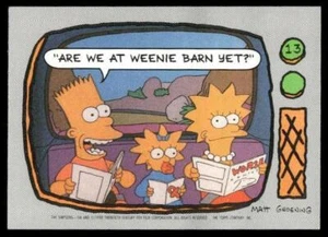 1990 Topps The Simpsons #13 Are we at Weenie Barn yet? NM+ - Picture 1 of 2