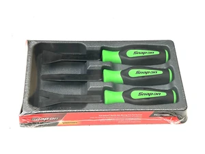 Snap On Tools NEW PKSGT300BG 3pc Green Soft Handle Non-Marring Trim Pad Tool Set - Imagen 1 de 8