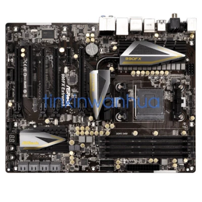 100% Tested For Asrock 990FX Extreme9 Motherboard DDR3 Socket AM3+ ATX - Image 1 of 3