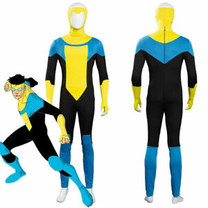 Invincible Cosplay Mark Grayson Costume Halloween Jumpsuit Suit Casual Chic