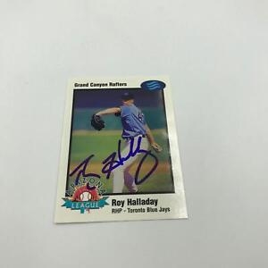 Rare Roy Halladay Pre Rookie Signed Arizona League Grand Canyon Rafters RC JSA 