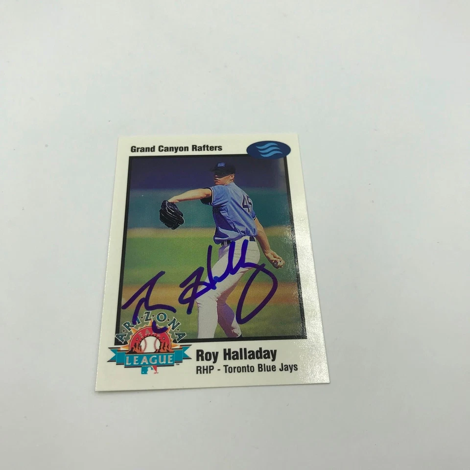 Rare Roy Halladay Pre Rookie Signed Arizona League Grand Canyon Rafters RC JSA  - Image 1 of 4