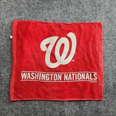 MLB 2014 Washington Nationals Red Rally Towel 14" x 16" - Image 1 of 4