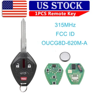 For 2007 2008 2009 2010 2011 2012 Mitsubishi Eclipse Remote Key Fob PCF7961 Chip - Picture 1 of 11