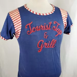 Maglia softball baseball vintage anni 40 50 rubinetto turistico e griglia #4 cuciture catena. - Foto 1 di 11