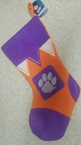 Christmas Stocking - Clemson College University Tigers Logo South Carolina - New Cover