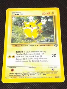 Pikachu 60/64 Pokemon Jungle MP Moderate Play - Picture 1 of 2