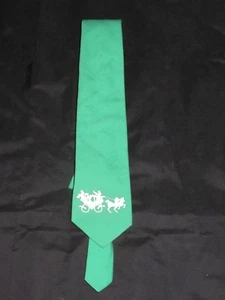 Tie HACKNEY RESTAURANT Glenview BAR Bartender Vintage PINTAIL Necktie USA green - Picture 1 of 5