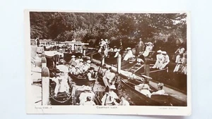 Vintage RPPC 1907 Cookham Lock Davison Brothers Real Photo Postcard - Picture 1 of 2
