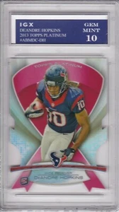 DeANDRE HOPKINS ROOKIE CARD 2013 Platinum GEM MINT 10 RC Die-Cut PINK RIBBON $$ - Bild 1 von 1