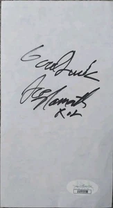 Joe Namath Autographed Back Of Stock Exchange Ticket. JSA coa. HOF Jets Legend. - Picture 1 of 3