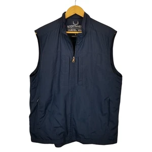 SCOTTeVEST Men's Travel Vest Navy Blue Size Large  - Picture 1 of 8
