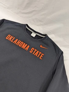 Men's Nike Cotton Blend Oklahoma State Cowboys Crew Neck Sweatshirt Thick XXL - Picture 1 of 7