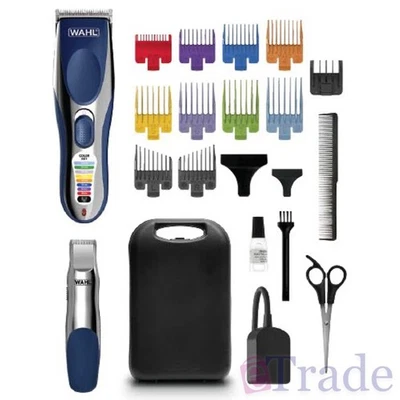 Wahl Colour Pro Chrome Combo Cordless Hair Clipper Beard Trimmer 20 Piece Kit - image 1 of 4