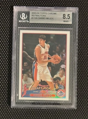 Topps 2003 refractor cromado #112 Darko Milicic Rookie radiocontrol BGS 8,5 Foto 1 de 2