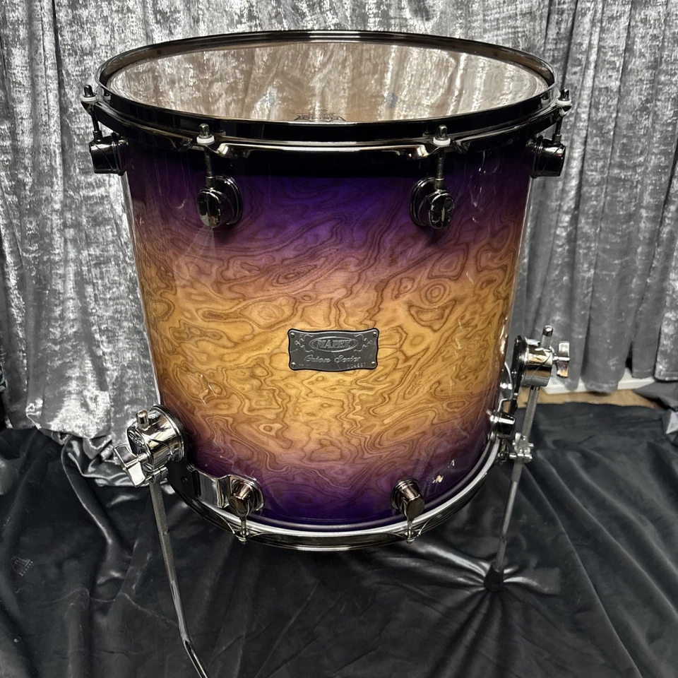 Mapex Orion 16 X 16 Inch Maple Floor Tom Imperial Burst Black Nickel Good Cond - Image 1 of 4