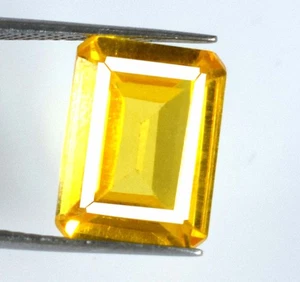 12.95 Ct Natural Emerald Cut Yellow Spinel Gemstone Certified B61356 Best Offer - Picture 1 of 8