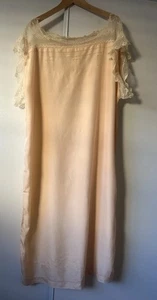 VTG Handmade Silk Romantic  Maxi Gown - Picture 1 of 4