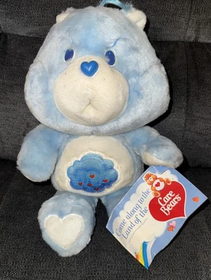 Peluche Kenner 1983 de colección Care Bears GRUMPY BEAR Storm Cloud 13" etiqueta Foto 1 de 4