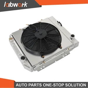 Labwork 3Row Aluminum Radiator+Fan Shroud 63-66 For Ford Mustang Falcon Mercury - Picture 1 of 9