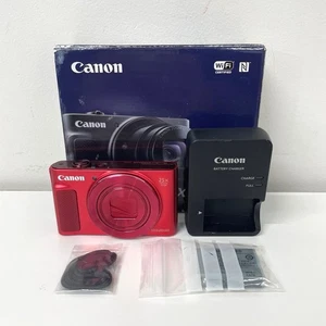 Cámara digital compacta Canon PowerShot SX620 HS zoom 25x roja probada - Imagen 1 de 7