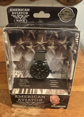 American Aviator Men's Watch Limited Collection Edition Breathable Nylon Band - Image 1 of 4