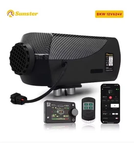 Sunster 12V 24V 8KW Luft Diesel Heizung Bluetooth Nacht Parken Upgrade LCD für Wohnmobil - Bild 1 von 16