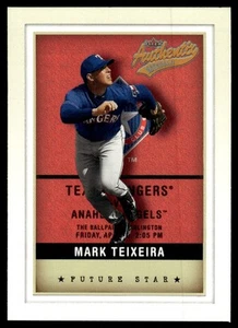2002 Fleer Authentix Mark Teixeira Texas Rangers #137 - Picture 1 of 2
