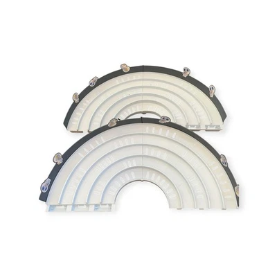 Hot Wheels Mario Kart Rainbow Road Replacement Track Curve A & B, C & D w/ Rails - Image 1 of 4