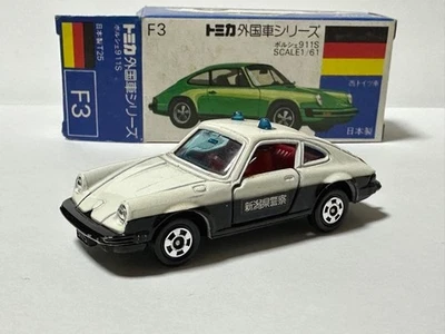 Tomica Porsche 911 F16 Police Car scala 1/61 Niigata Police giocattolo in... - Immagine 1 di 4