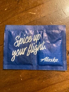 Alaska Airlines In Flight Meal Salt & Pepper pack Sealed New - Picture 1 of 2