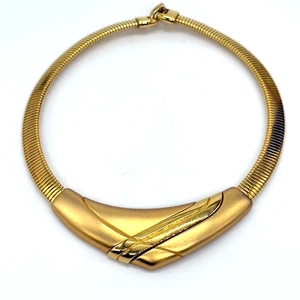 Vintage Napier Omega Kette Collier Chunky Goldfarben - Bild 1 von 10