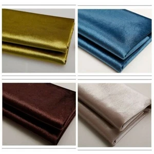 1 m Samtstoff Polster Kissen Vorhang Talecloth Sofa DIY Material einfarbig - Bild 1 von 23